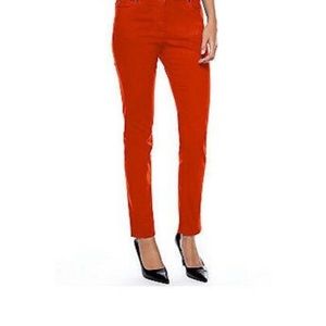 Two by Vince Camuto red/orange skinny jeans size 28=6 US. Runs big by one size.